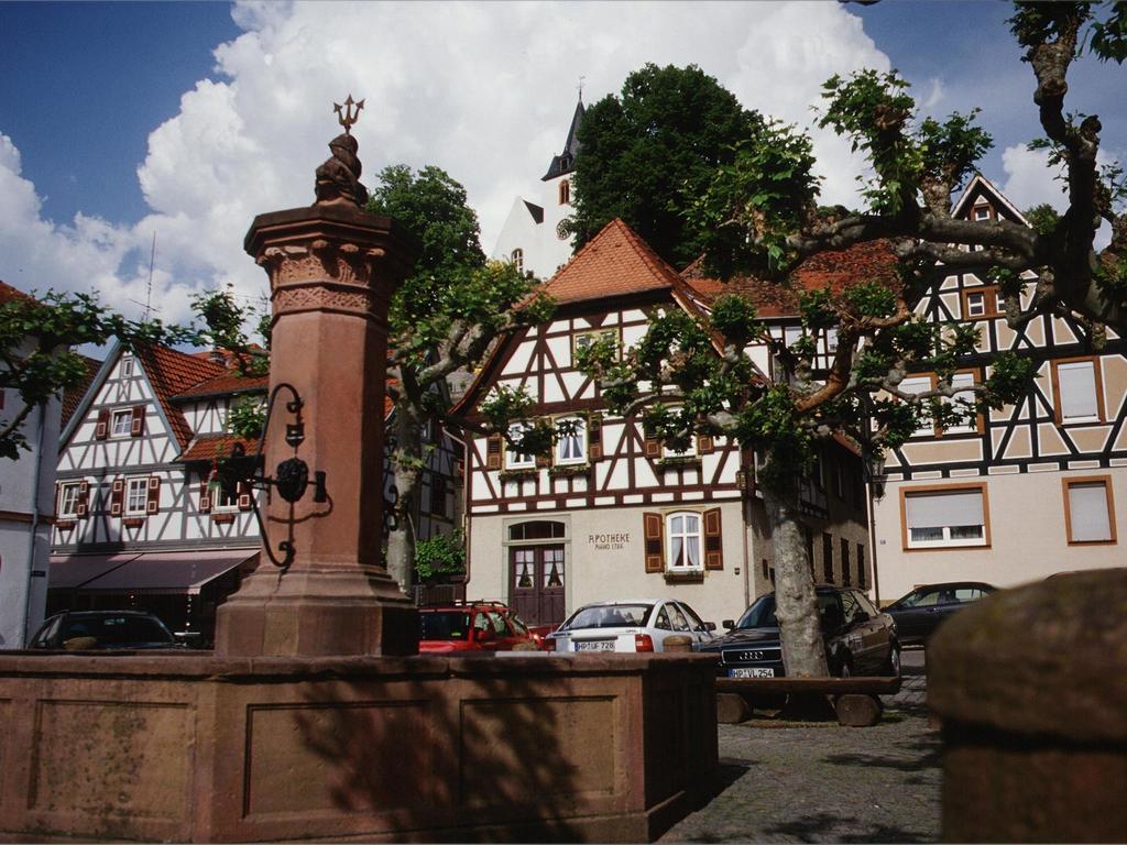 Hotel Garni Zur Bergstrasse Zwingenberg  외부 사진